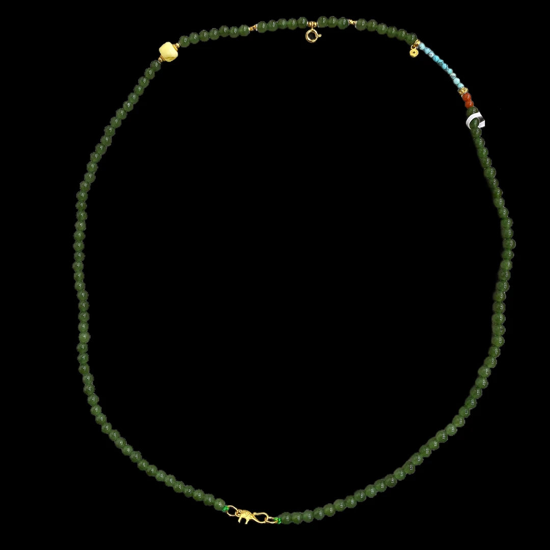 V7795碧玉项链孤品