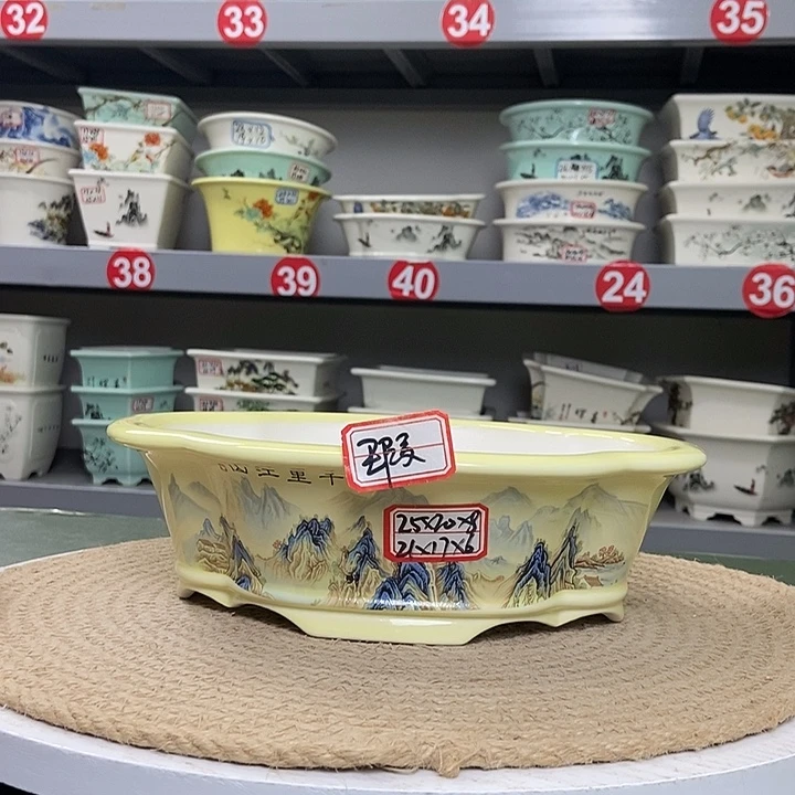 紫砂紫砂花盆8523