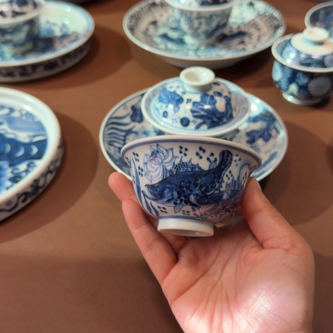 手工手绘茶具主人杯