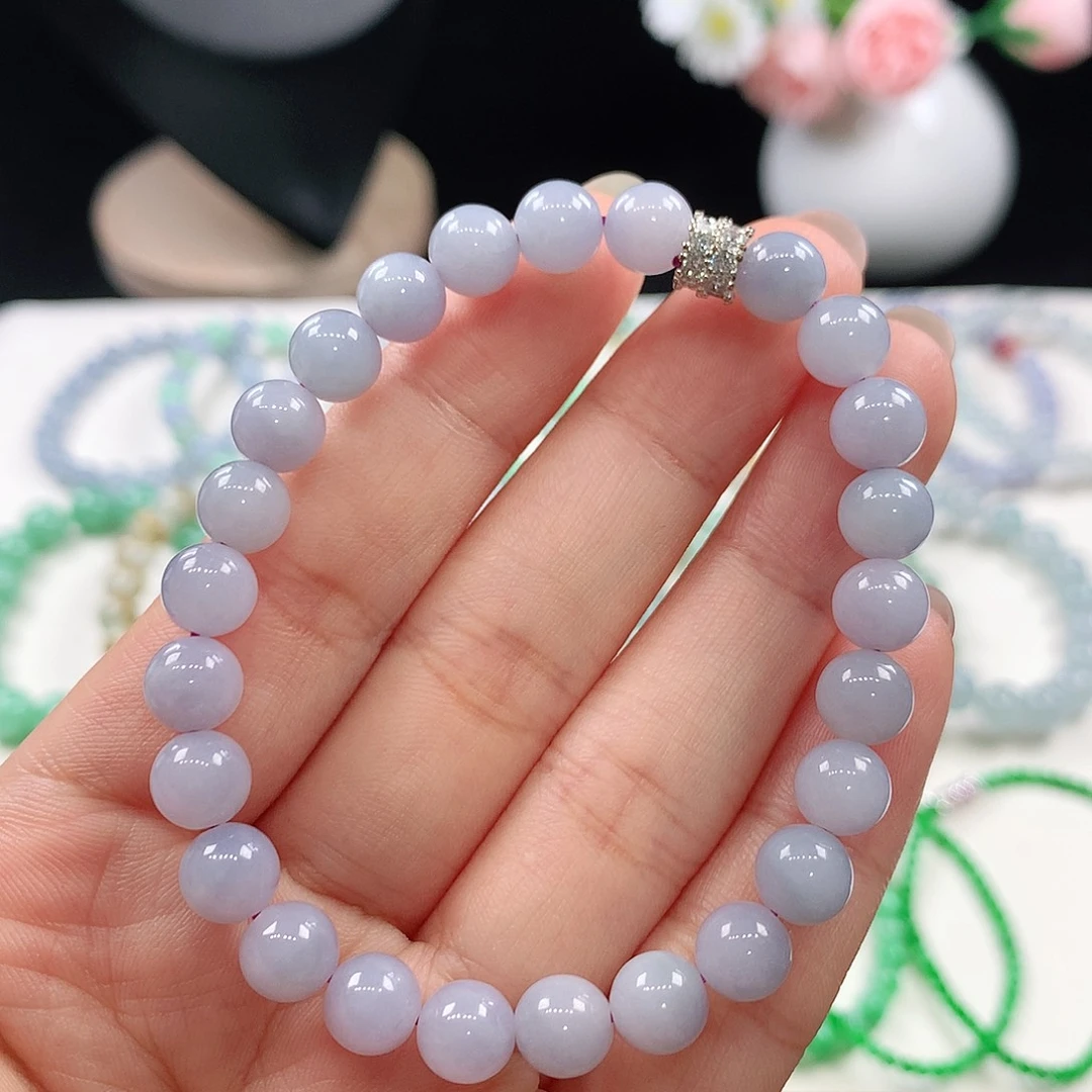 翡翠未镶嵌手链7.2mm