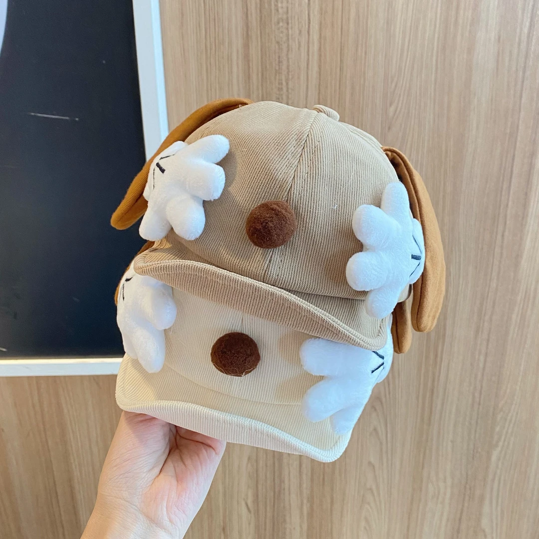 宝宝鸭舌帽春秋季可爱手掌遮阳帽男女儿童冬季保暖防风婴儿棒球帽