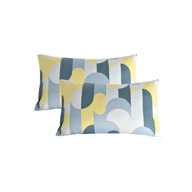 成对枕套仲夏梦黄色74x48cm【20431】