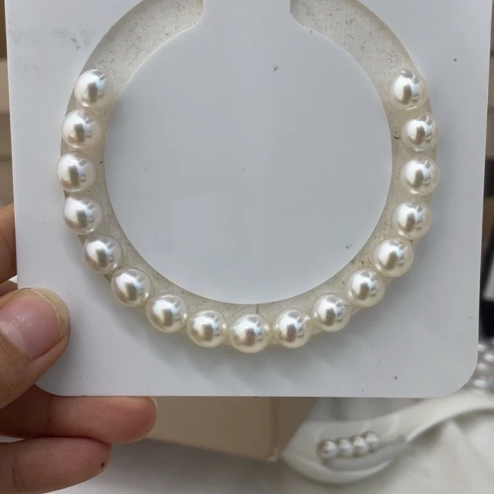 8-9mm3a光手串未镶嵌海水珍珠