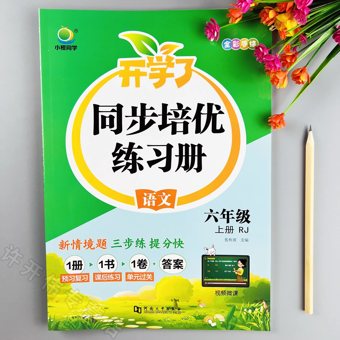 六年级上册语文同步练习册教材同步一课一练人教版课时培优练习册