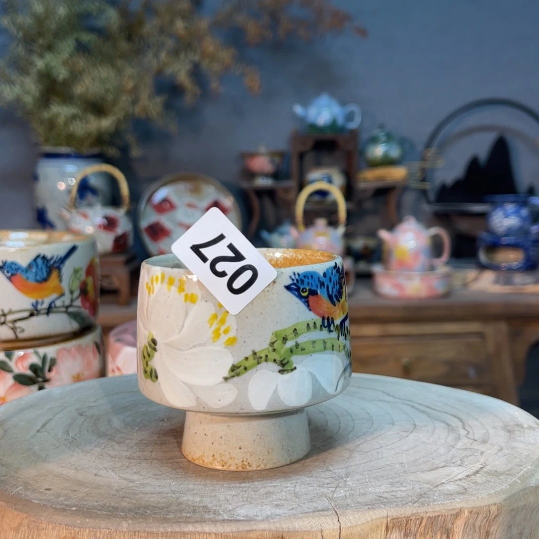 杯素浅陶瓷手工手绘