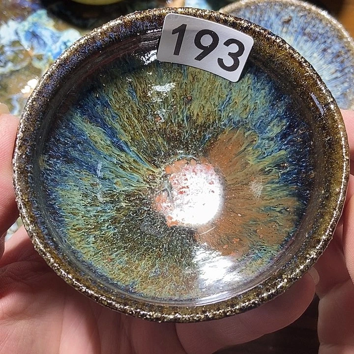 潇***君茶盏原矿原釉落灰烧