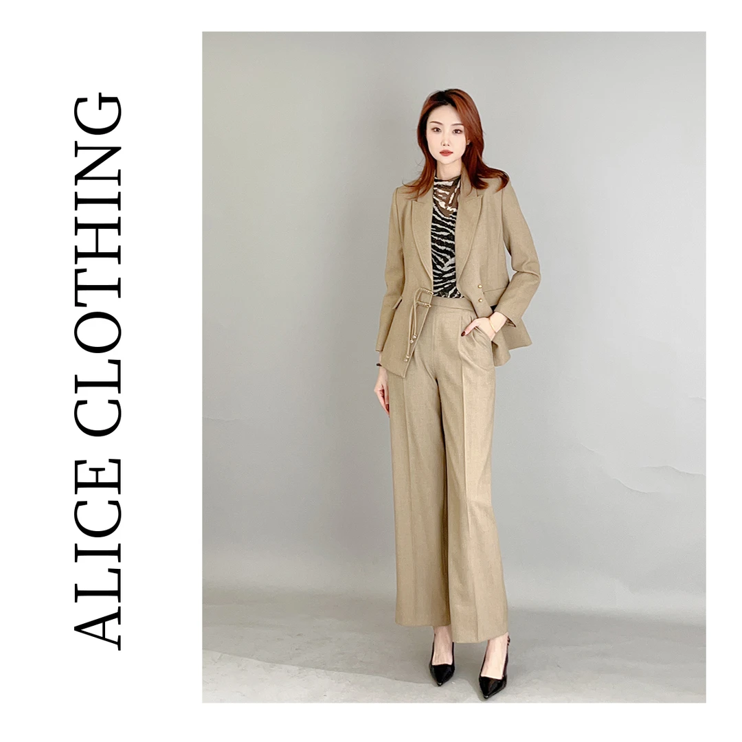 2ALICE“千年传承”时尚套装干练利落流苏盘扣H2137145G