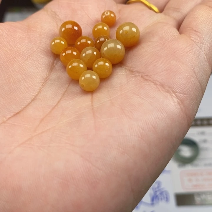 翡翠未镶嵌戒指珠子