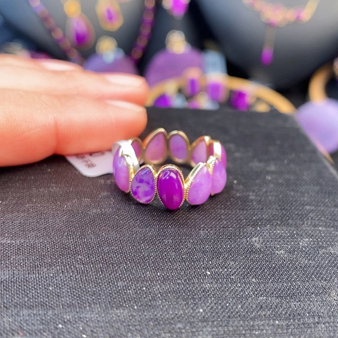 苏纪石（舒俱来）指环1818K金镶嵌