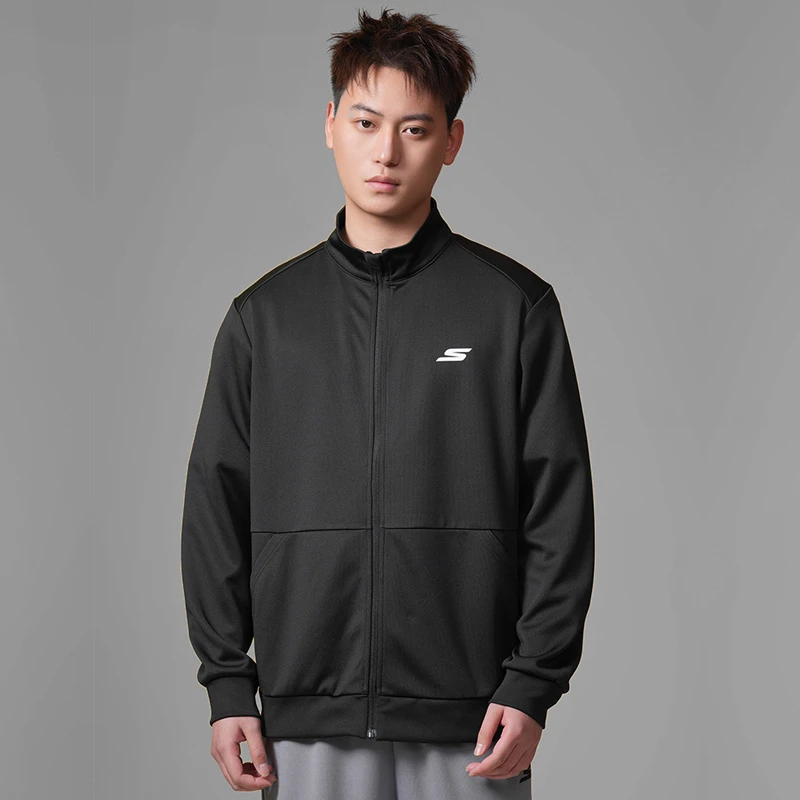 SKECHERS/斯凯奇春季新款外套夹克薄款跑步舒适抗菌男士M122