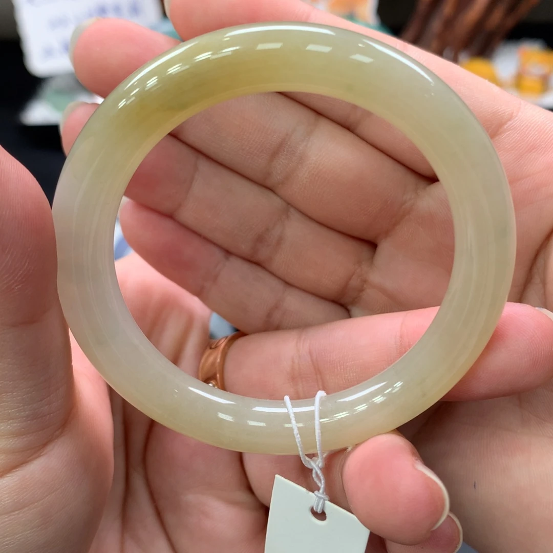 未镶嵌手镯翡翠38号，51圆条