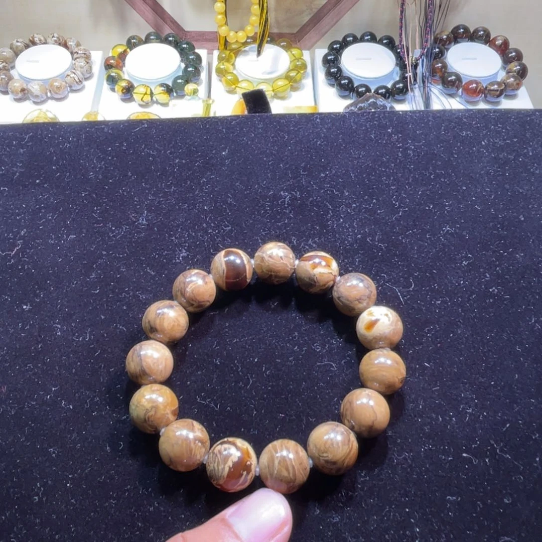 未镶嵌琥珀手串缅甸琥珀妖花溶洞蛋黄手串14+规格