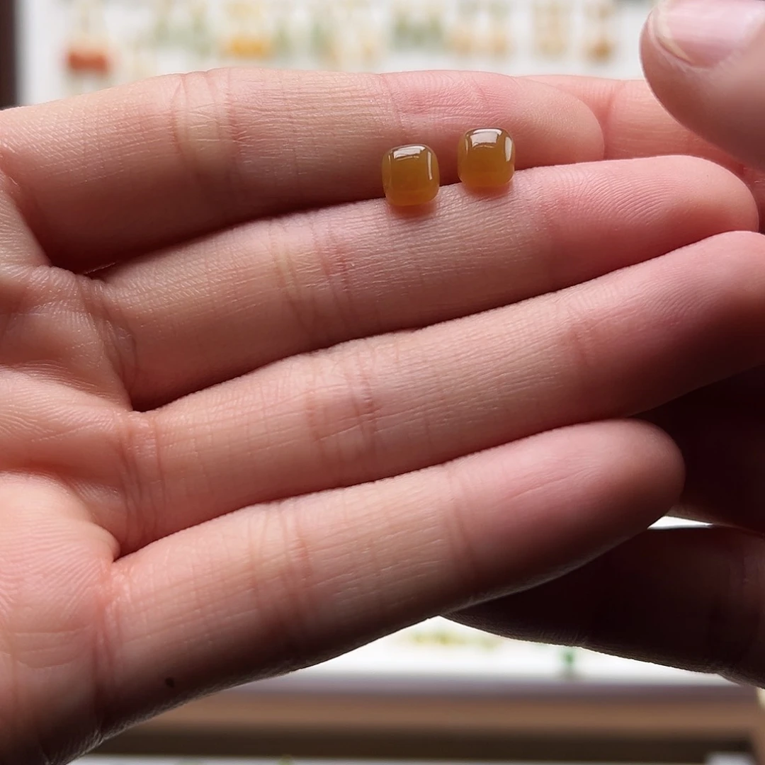 银S925镶嵌和田玉耳饰