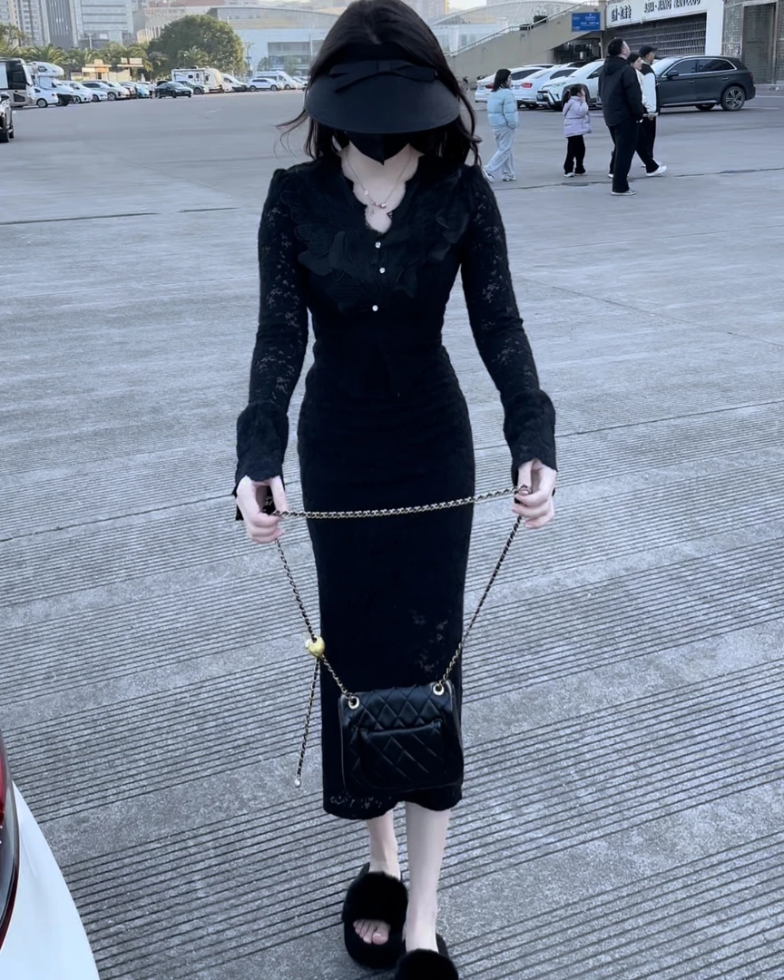 法式精致小巧显瘦连衣裙