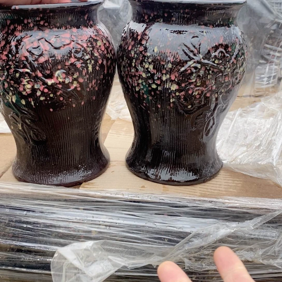 红陶杨杨花盆0212-1013