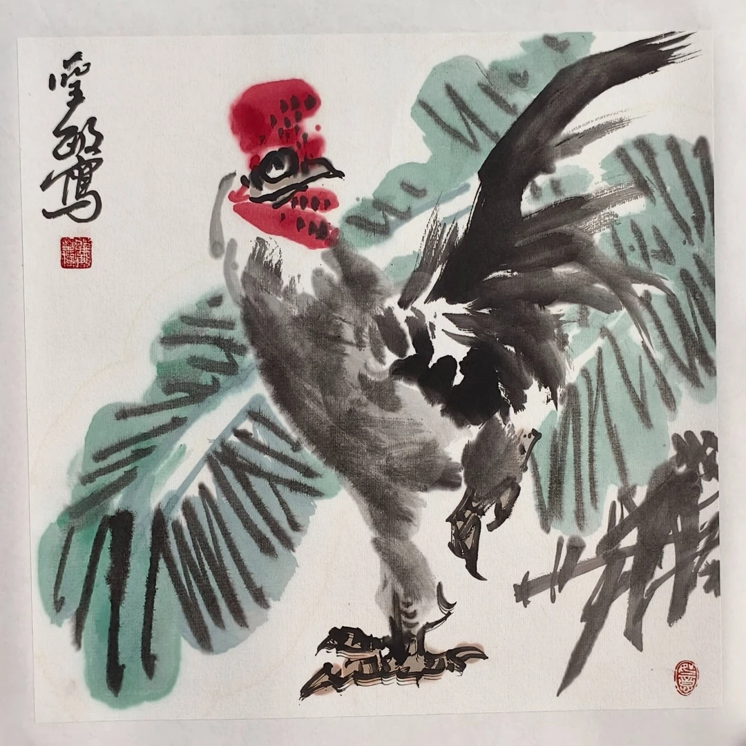 张圣敏国画作品-花鸟图-大吉大利图1