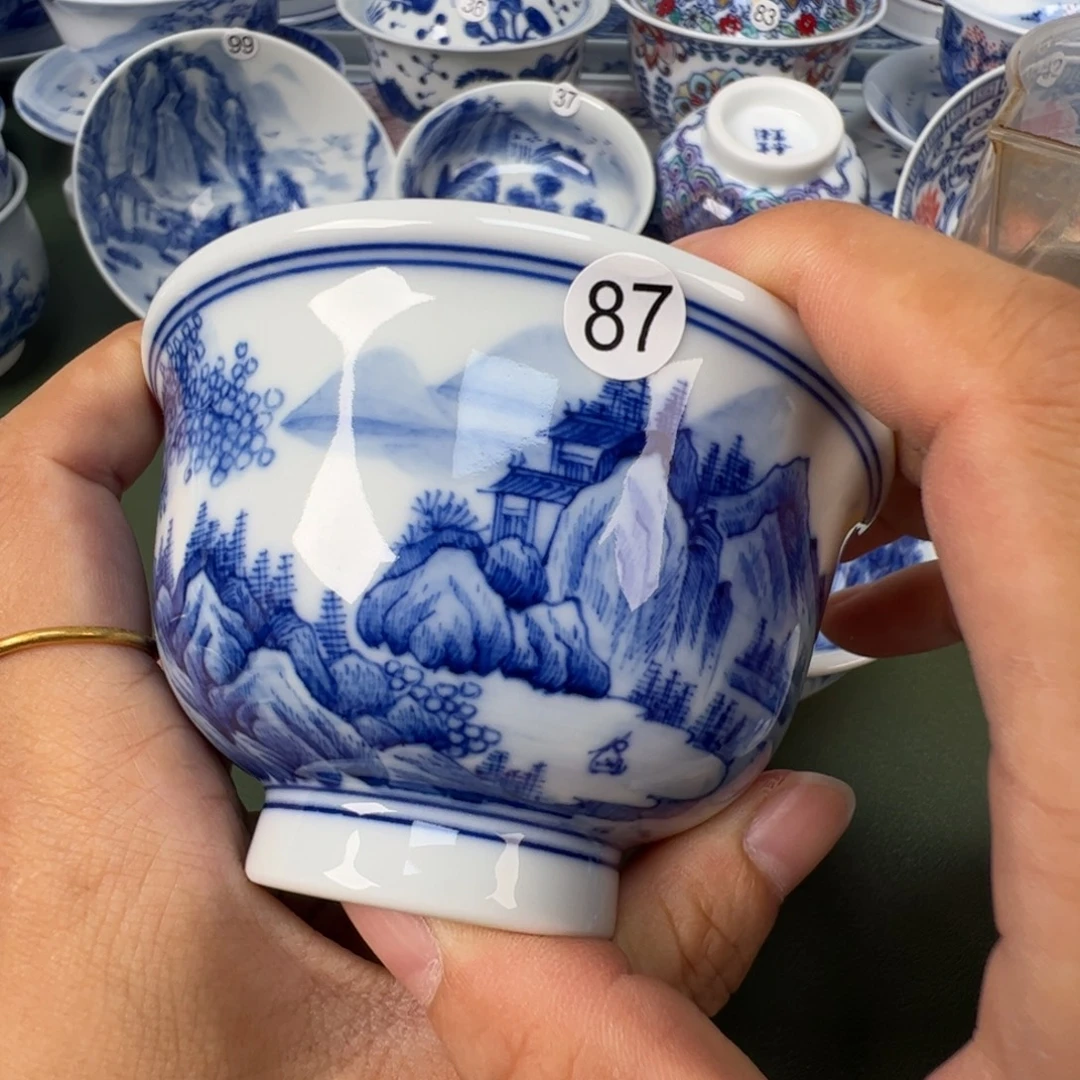 景德镇纯手工纯手绘茶具木木87