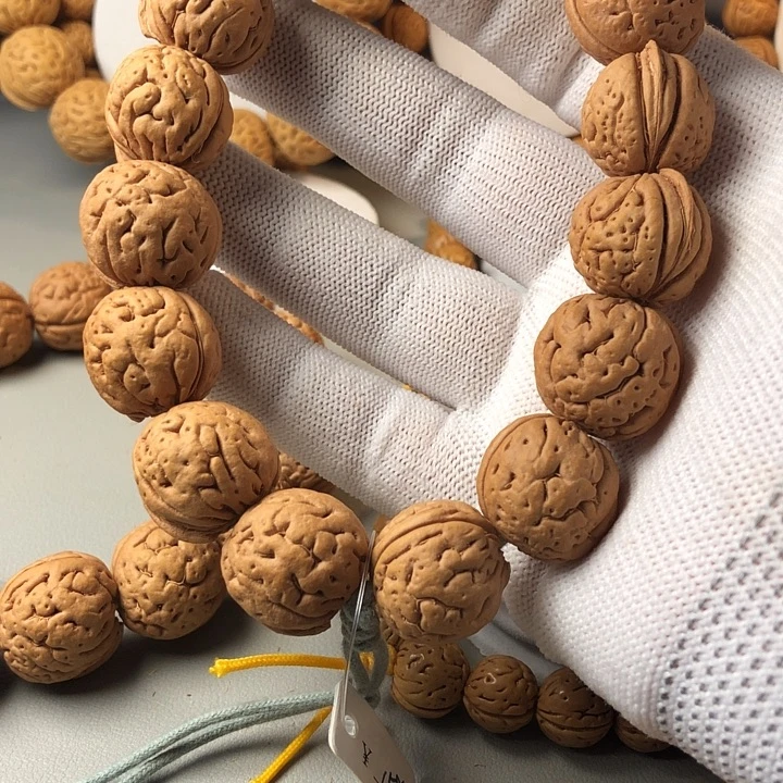 俗***人桃核手串盘锦大爆肉尺寸19毫米