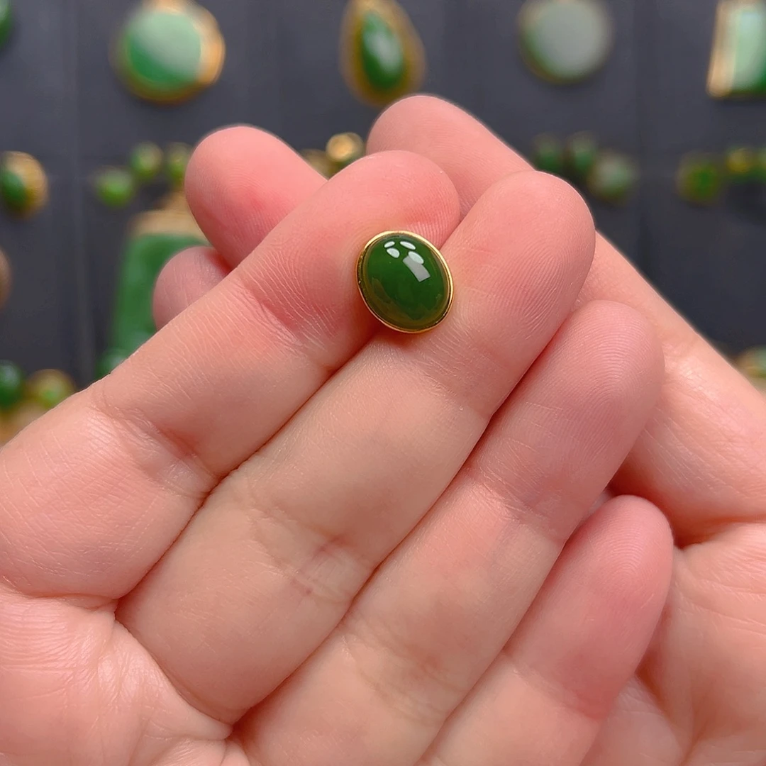 好***随和田玉银S925镶嵌耳饰