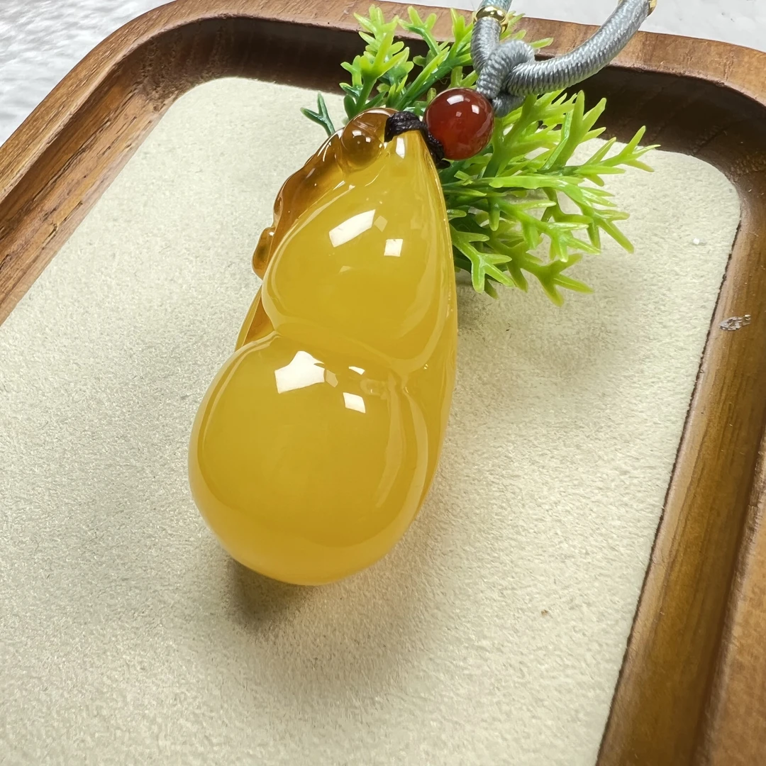 w143古巴新蜜 俏 色小葫芦吊坠毛衣链