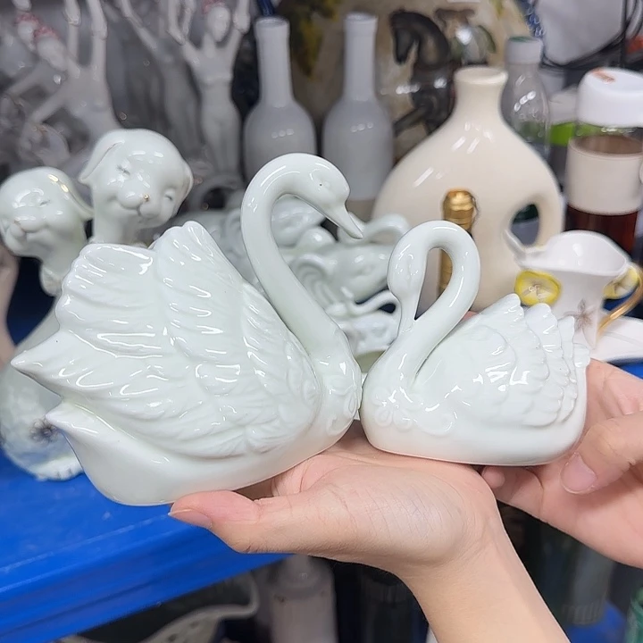 摆件微瑕陶瓷介意勿拍