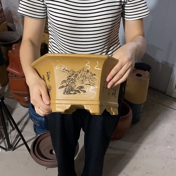 紫砂花盆紫砂花盆