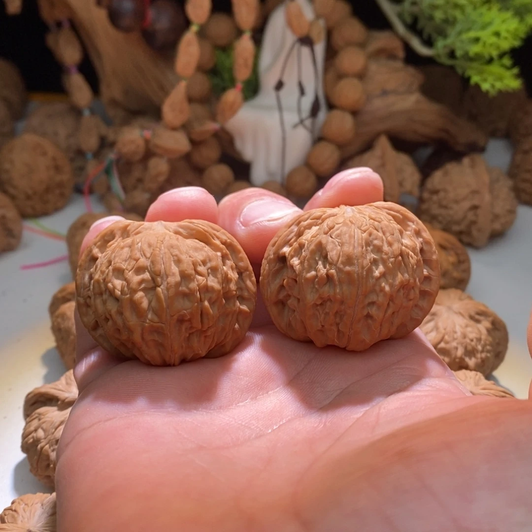 文玩核桃把件磨盘42.5