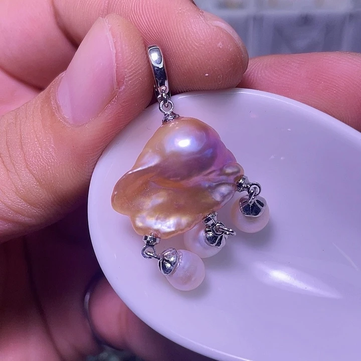 颈饰合金淡水珍珠46