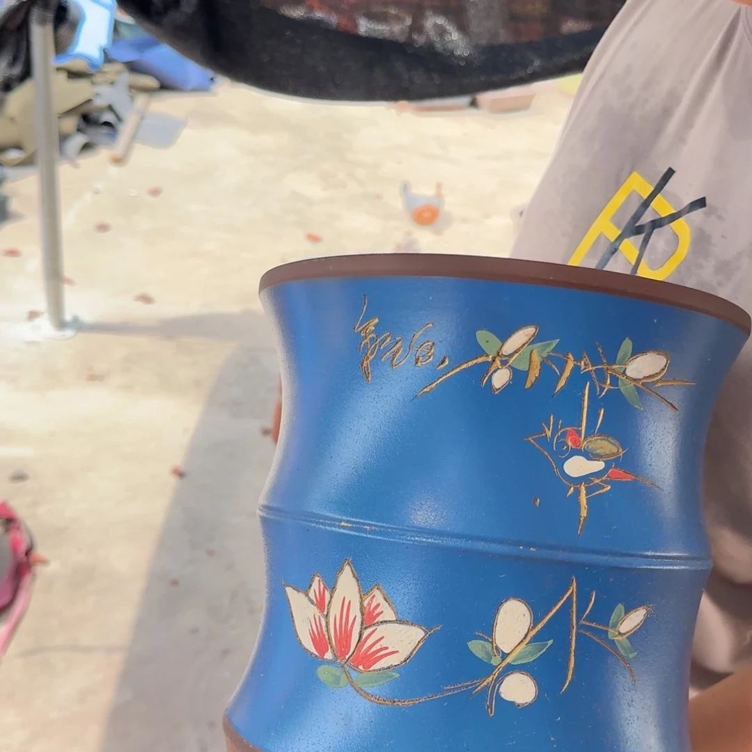 紫砂花盆口径16.18口径