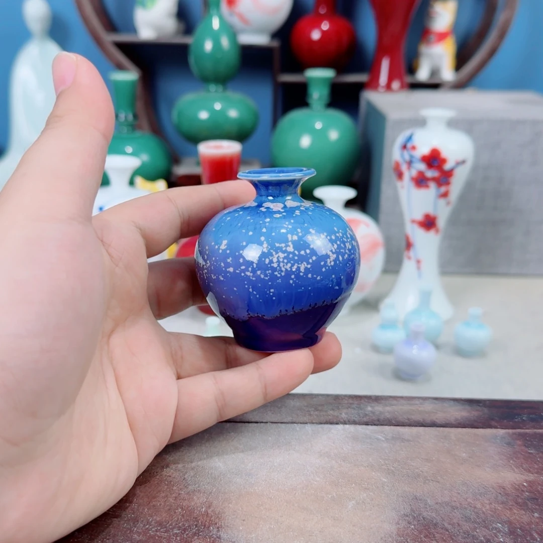 陶瓷手工小花器摆件