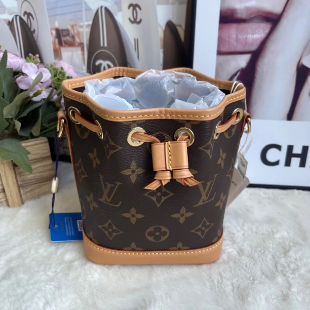 99新 LouisVuitton/路易威登 l 路易威登老花小水桶nano