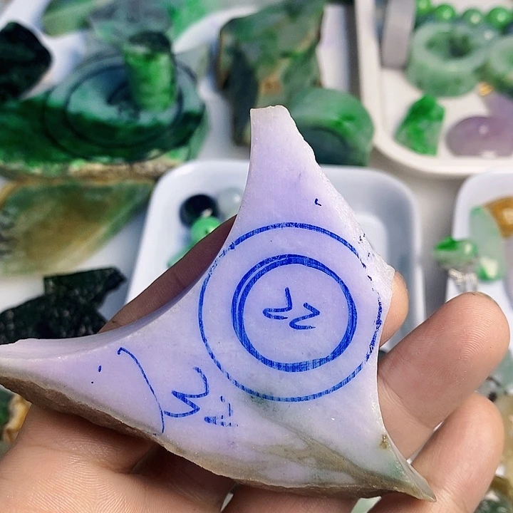 翡翠散珠天然翡翠A货挂件