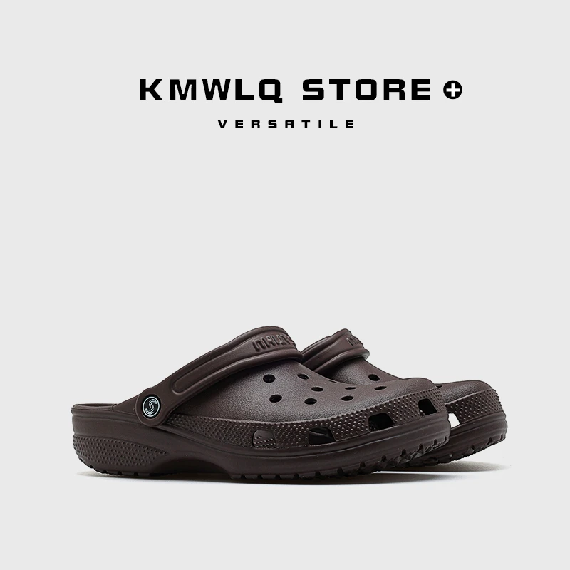 护士办公室鞋子洞洞鞋男厚底防滑透气沙滩鞋夏季休闲包头凉拖鞋男