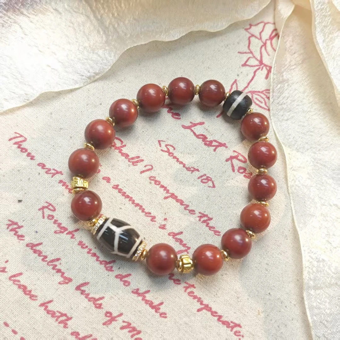 【老贵族】甘南红玛瑙设计手链10（多样发其一）YA66