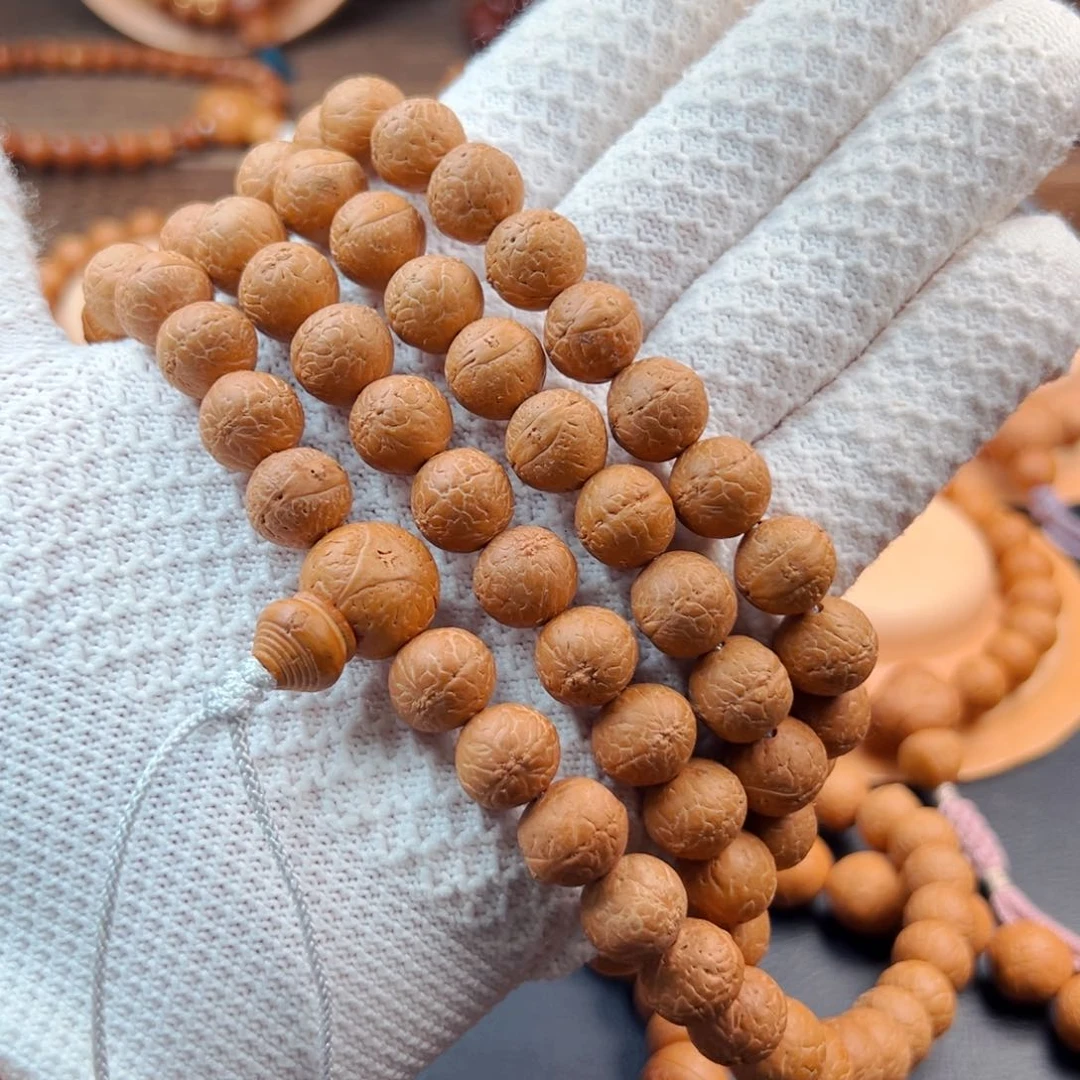 手串凤眼菩提12mm长条矮圆桩型108