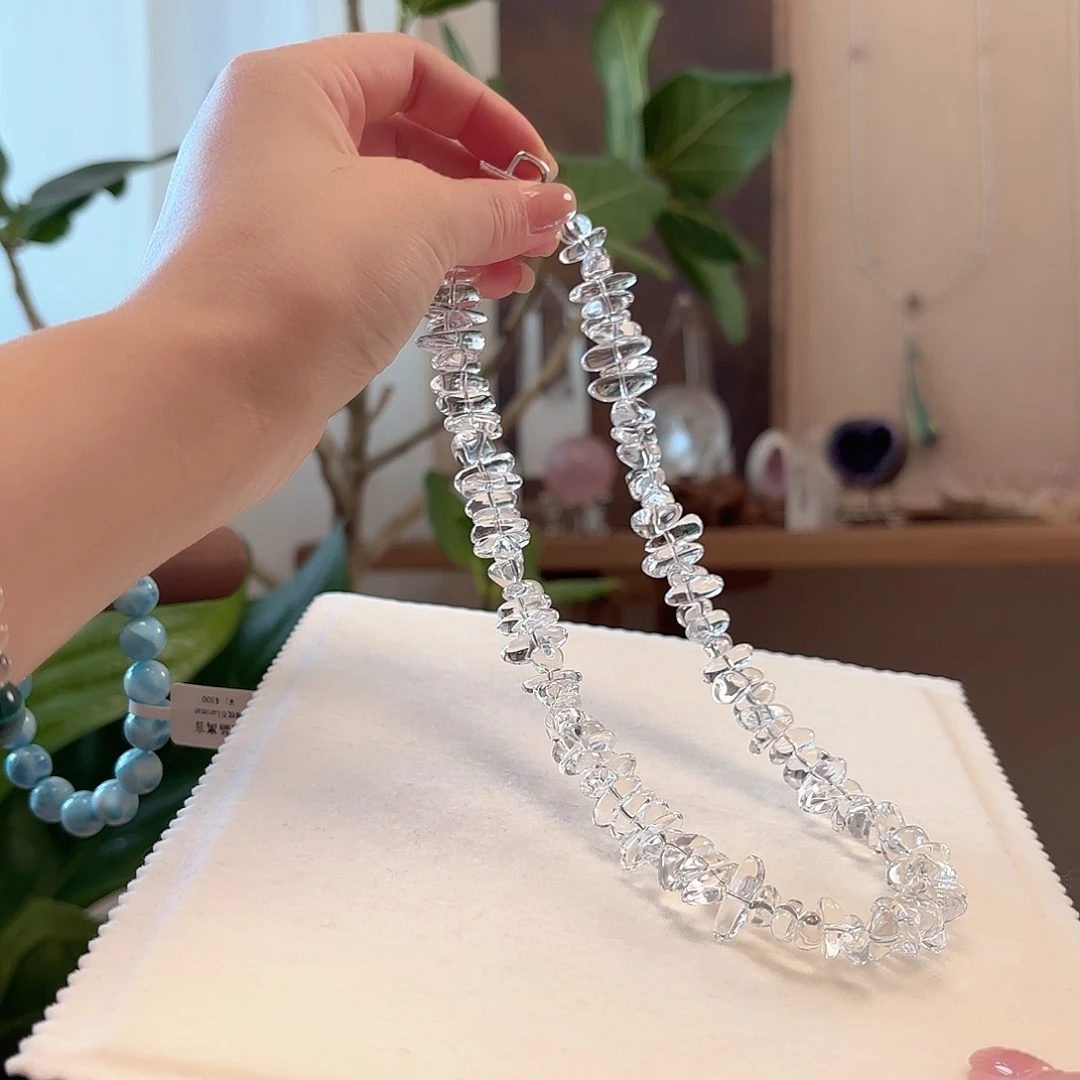 水晶银S925镶嵌颈饰设计款