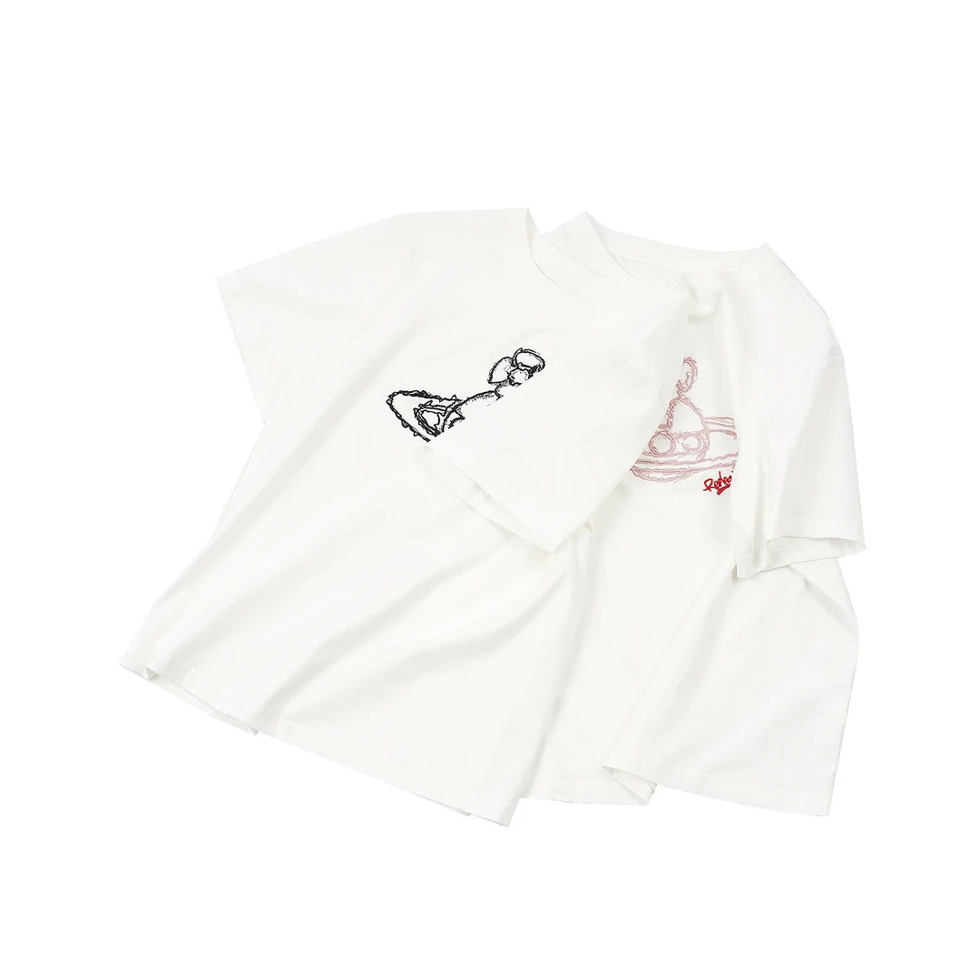 【小型星短袖】25新款白色时尚百搭夏季短袖TXBL52003