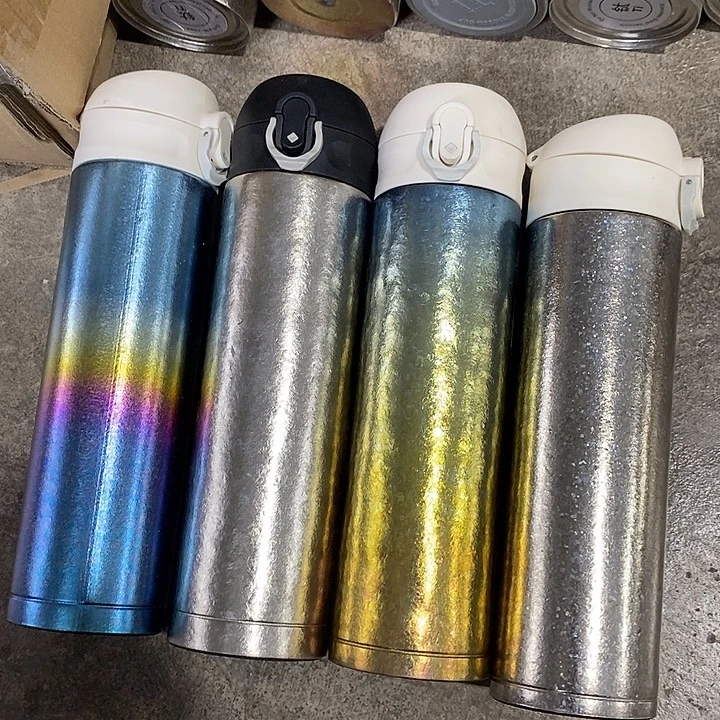 塑料纯钛白色弹跳盖500毫升不保温壶