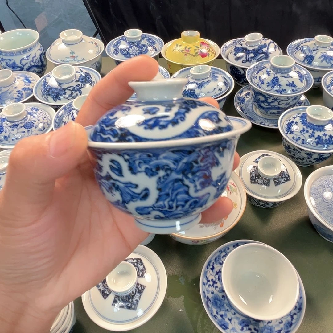 杯辛**呀青花瓷器青花瓷器