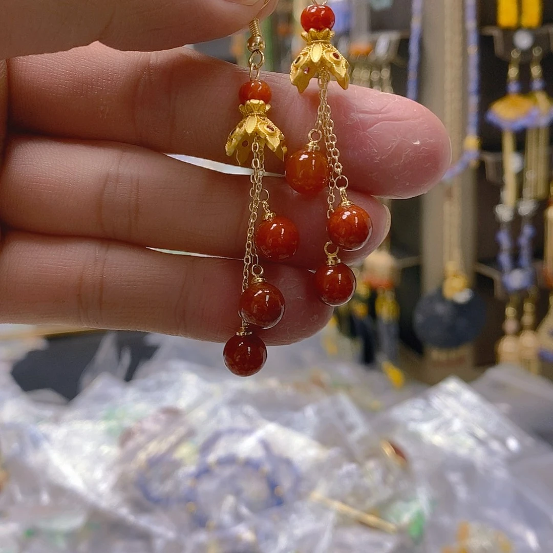 翡翠合金耳饰翡翠