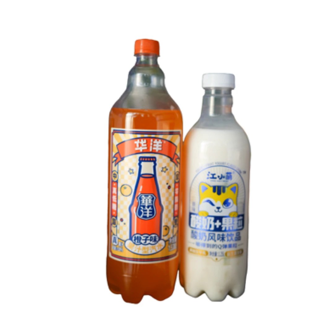 江小萌酸奶1.25L*1瓶+华洋汽水1.538L*1瓶