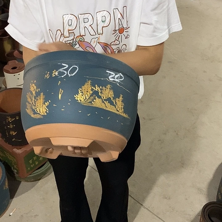 紫砂花盆紫砂花盆
