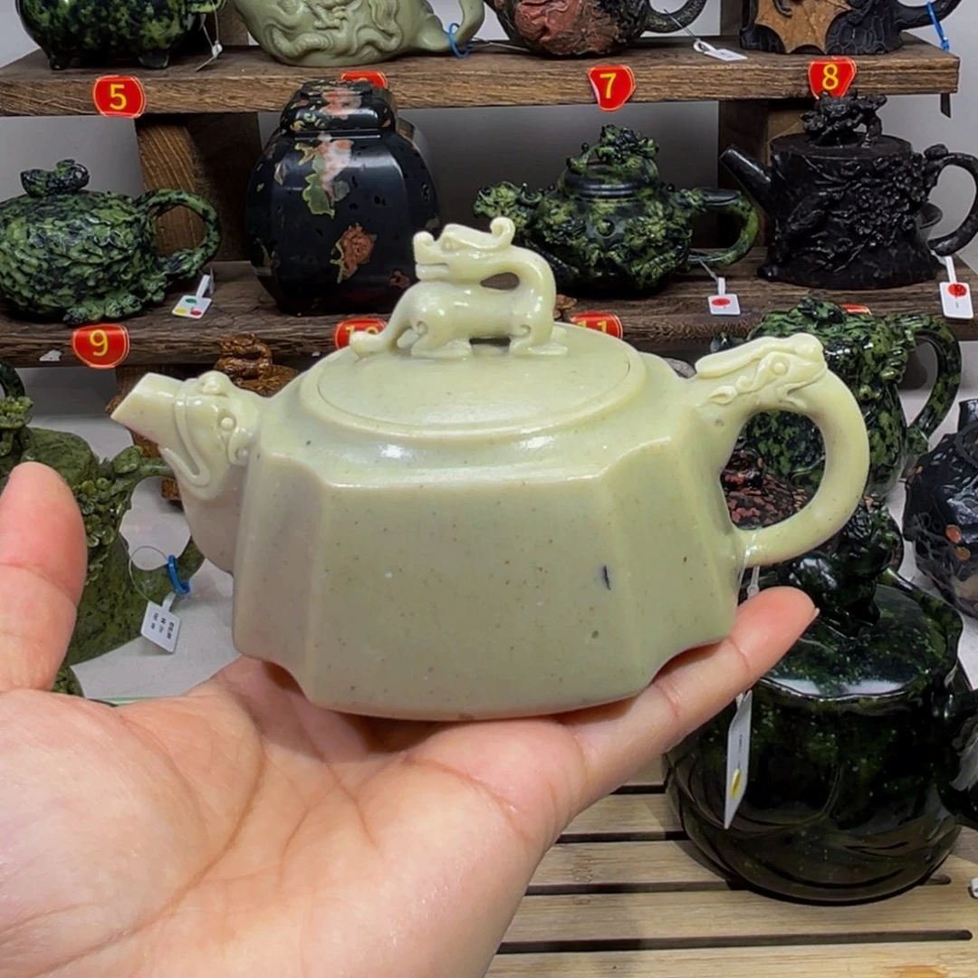 石材冰碛玉龙尊壶200cc
