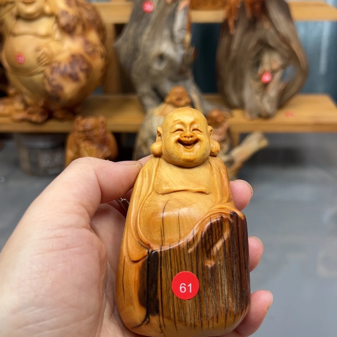 阿***穆木崖柏木摆件手把件，