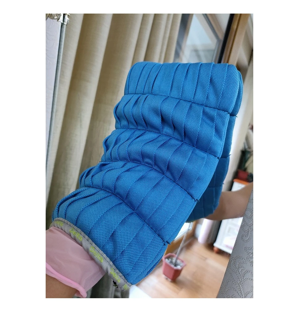 擦玻璃手套抹布全身镜卫浴镜推拉门清洁手套家用玻璃窗消水痕套装