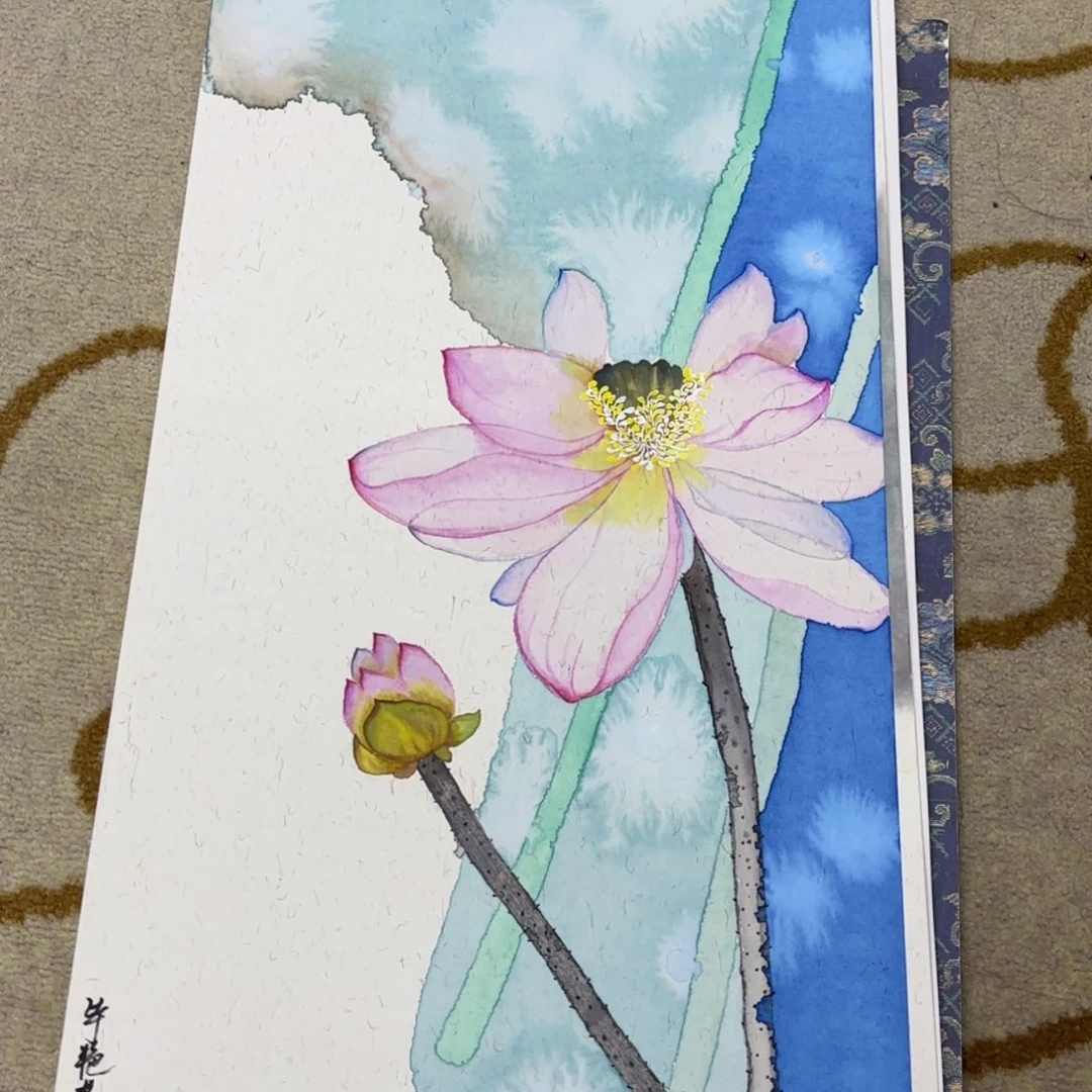 国画33/66卡纸作品艺