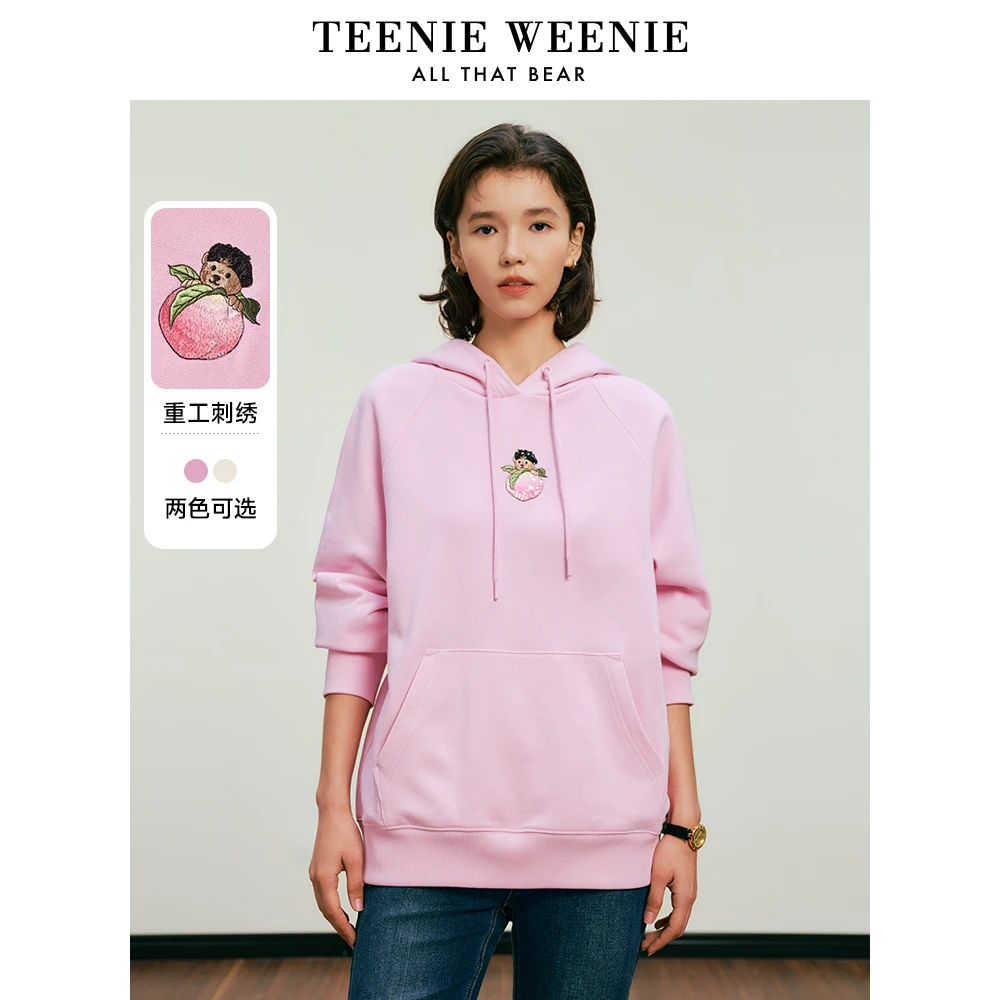 【达人专属】TeenieWeenie早春新款重工刺绣连帽卫衣TTMW245101I