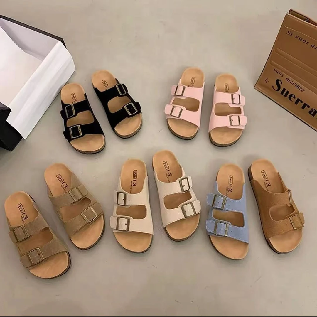 鞋子女款爆款2025夏季新款休闲拖鞋时尚百搭防滑勃肯拖鞋网红沙滩