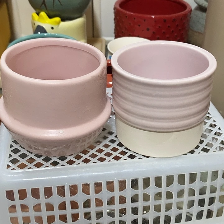 摆件陶盆有孔 微瑕介意勿拍