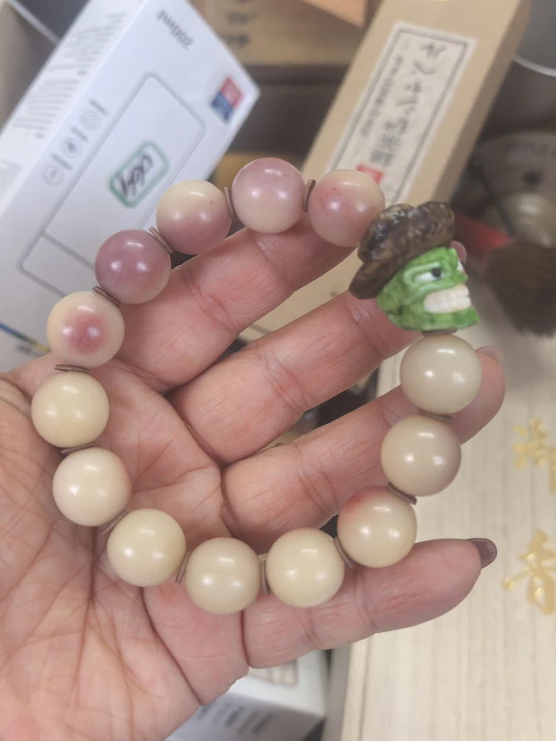 天然菩提根圆珠手串盘玩绕指柔文玩男女手链2008